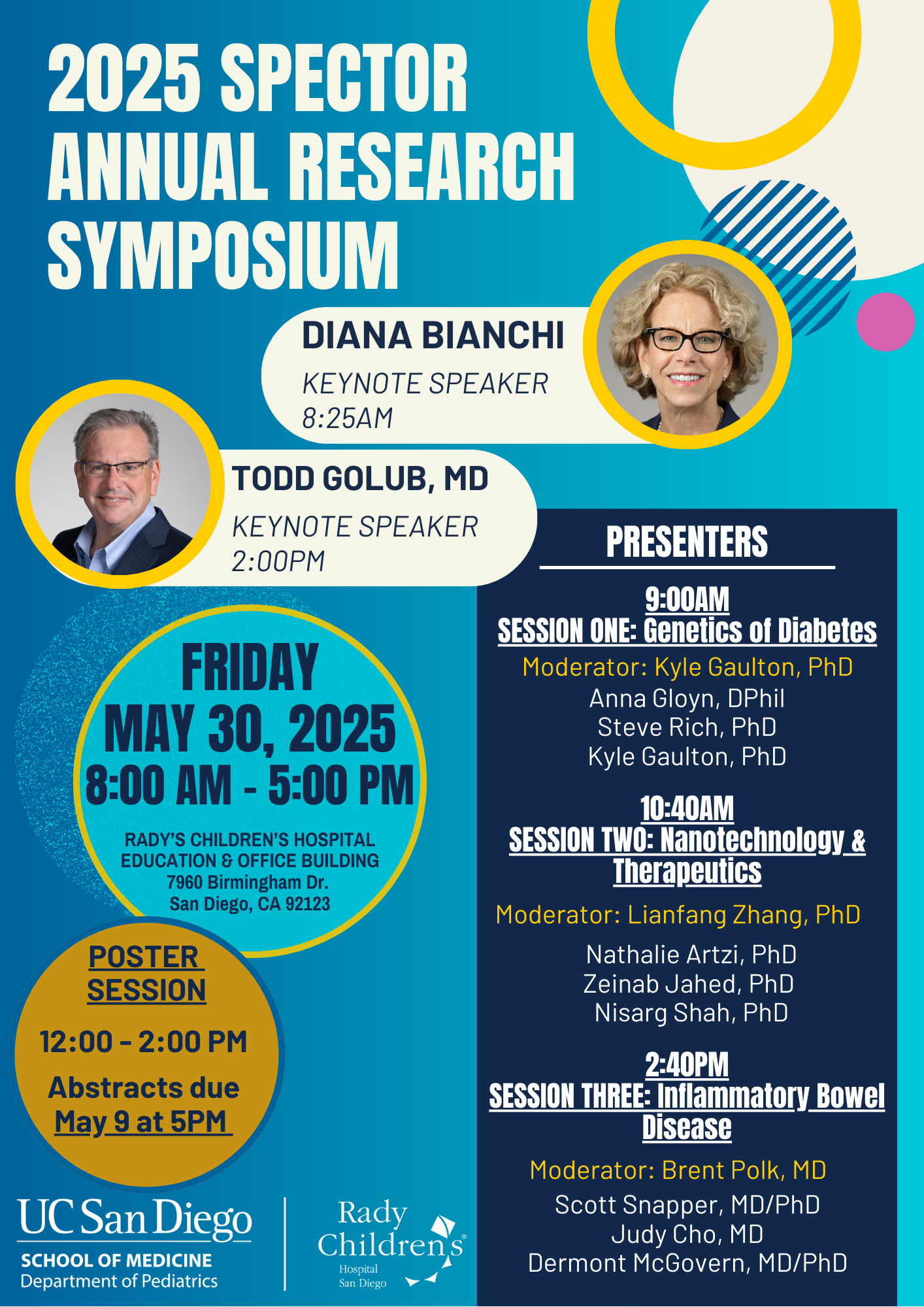 Research Symposium Event Flyer with Agenda
